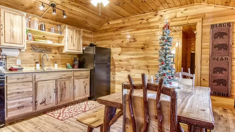 Quaint Mountain Cabin - Hummingbird in a Green Meadow
