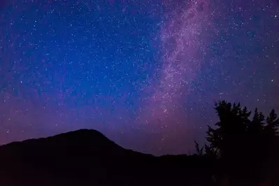 Beautiful Cades Cove stargazing photo.