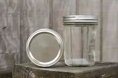 clear Pigeon Forge moonshine in a mason jar