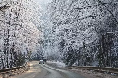 snowy road