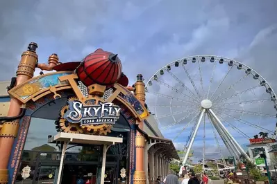 SkyFly at The Island in Pigeon Forge