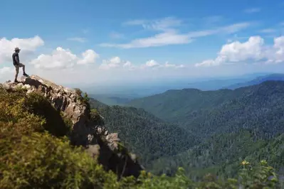 charlies bunion is one of the best hikes in the Smoky Mountains