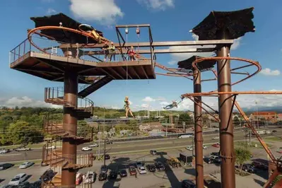 flying oz ride lumberjack feud