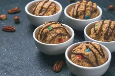 Safe to eat cookie dough.