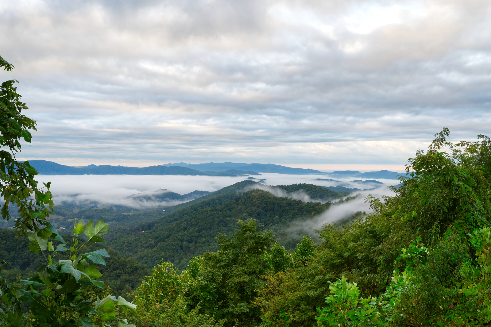 view of the Smoky Mountains