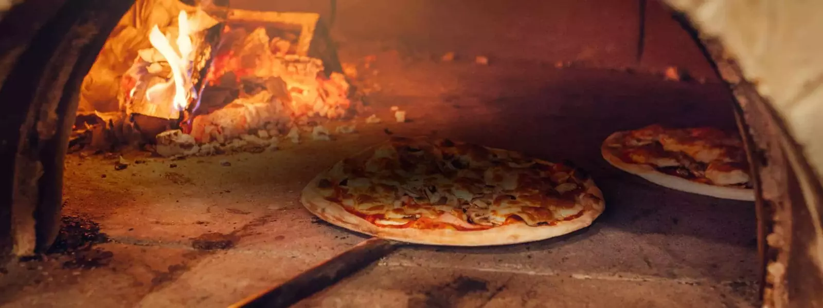 stone baked pizza banner