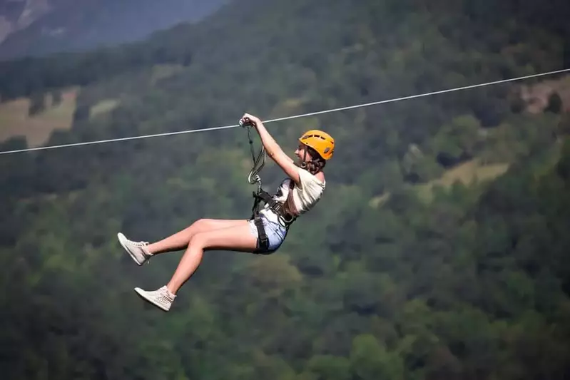 zip lining is one of the best outdoor sevierville activities