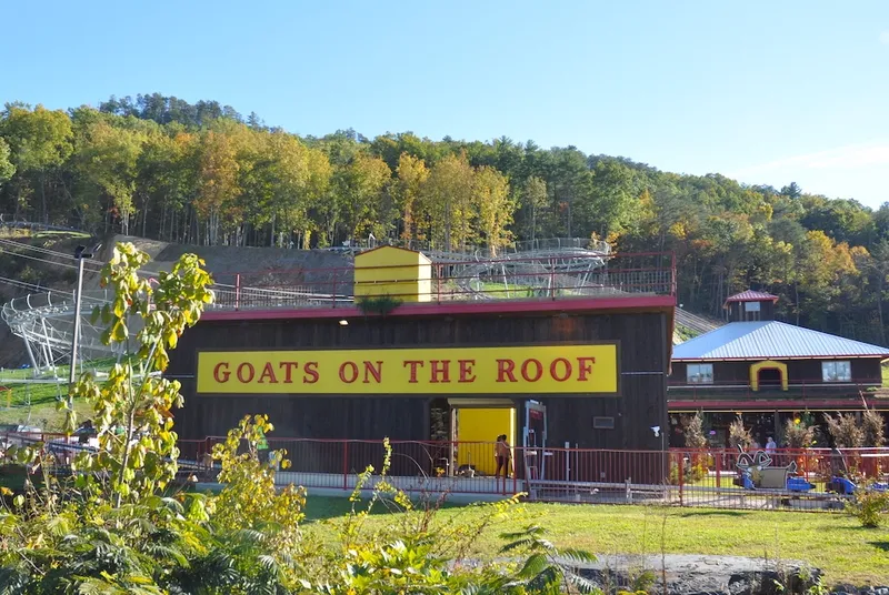building at goats on the roof in pigeon forge