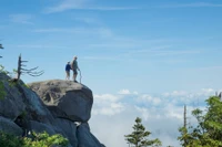 hiking to views on Smoky Mountain family vacation