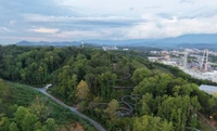 aerial view of pigeon forge