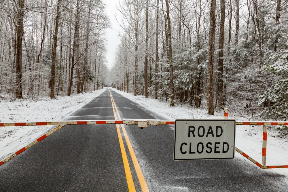 what's open and closed during winter in the smoky mountains