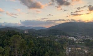 view from anakeesta in Gatlinburg