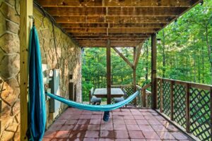 Hammock on patio