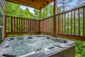 Enjoy a soak in the hot tub after the kids go to sleep