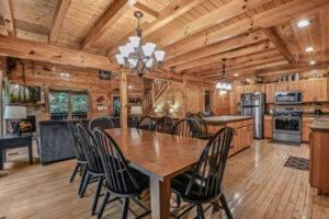 Open concept dining room